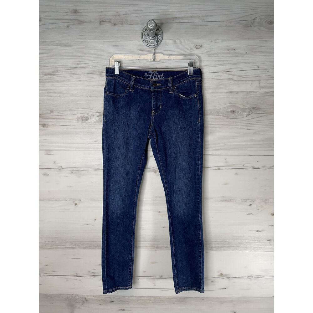 Old Navy Jeans Womens 2 Short Blue The‎ Flirt Stretch Denim Dark Wash 5 Pocket